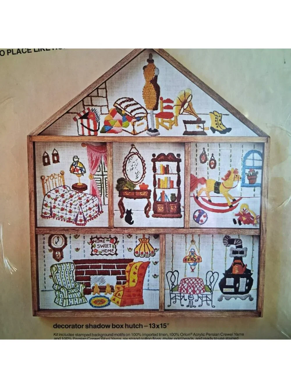 Bucilla Creative Needlecraft Kit No Place Like Home Shadow Box 13